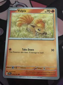 Vulpix 016/191 Common Surging Sparks Pokemon Near Mint - Image 1