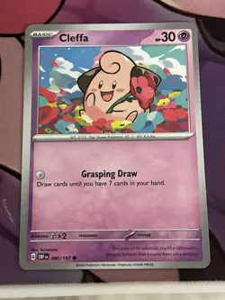 Cleffa 080/197 Common Obsidian Flames Pokemon Near Mint - Image 1