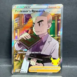 2021 POKEMON CELEBRATIONS PROFESSOR'S RESEARCH PROFESSOR OAK 024/025 ULTRA RARE - Image 1