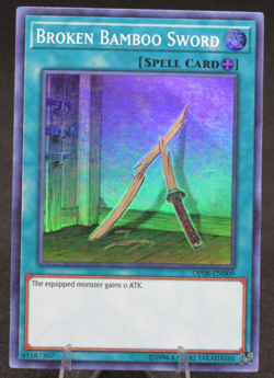 Yu-Gi-Oh! Broken Bamboo Sword OP08-EN009 Super Rare OTS Tournament Pack - Image 1