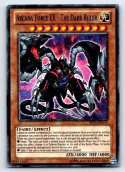 Arcana Force EX - The Dark Ruler (Starfoil) SP13-EN043 Star Pack 2013 Yu-Gi-Oh - Image 1