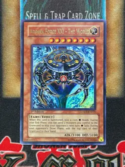Yugioh Arcana Force XXI - The World LODT-EN016 Ultra Rare 1st Ed LP - Image 1