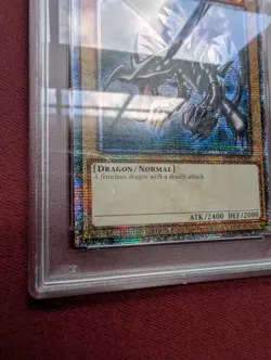 Yu-Gi-Oh Red-Eyes Black Dragon PSA9 TN23-EN003 Quarter Century Secret Rare QCSR - Image 2