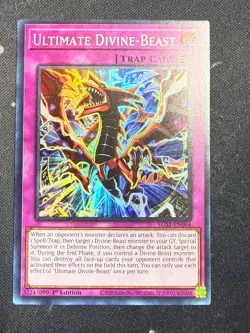 Ultimate Divine-Beast Super Rare Egyptian God Deck EGS1-EN004 NM - Image 1
