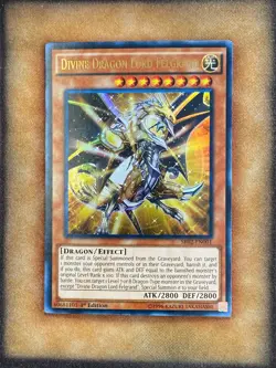 Yugioh Divine Dragon Lord Felgrand SR02-EN001 Ultra Rare 1st Ed LP - Image 1