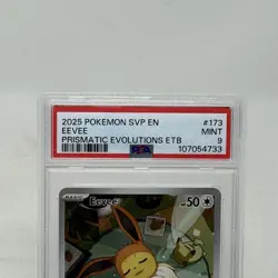 2025 Pokemon Eevee 173 Black Star Promo Prismatic Evolutions ETB PSA 9 - Image 2