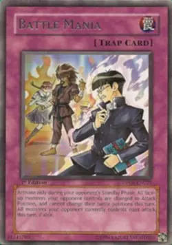 Battle Mania - DP08-EN025 - Rare - 1st Edition NM Yugioh Duelist Pack 8 Yusei Fu - Image 1