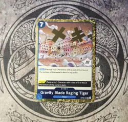 Gravity Blade Raging Tiger | OP06-058 (PRB02) | Rare (R)(REPRINT) | NM - Image 1