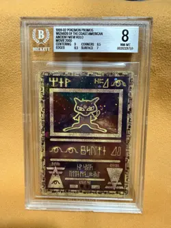 1999-02 Pokemon Promos 2000 Movie WotC American Ancient Mew BGS 8 - Image 1