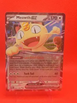 MEOWTH EX 062/088 POKEMON DOUBLE RARE PERFECT ORDER HOLO NM/M - Image 1