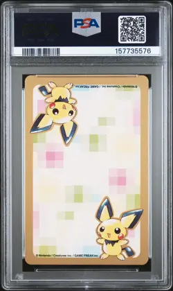 2000 POKEMON GOLD VERSION PART 2 PLAYING CARDS ACE OF CLUBS #238 SMOOCHUM PSA 10 - Image 2