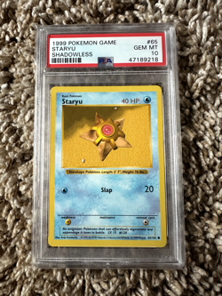 1999 Pokemon Game Staryu Shadowless PSA 10 - Image 1