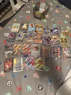 Pokemon cards some damaged majority decent quality + tin included - Image 1