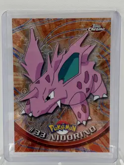 2000 Topps Chrome Pokemon ~ NIDORINO ~ # 33 ~ T.V. Animation Card Series 1 - Image 1
