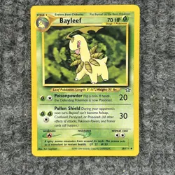Vintage Pokemon TCG Neo Genesis Bayleef 28/111 Uncommon Card LP - Image 1