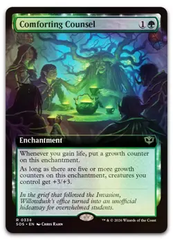 Comforting Counsel (Extended Art) #338 (Foil) NM Secrets of Strixhaven Magic MTG - Image 1