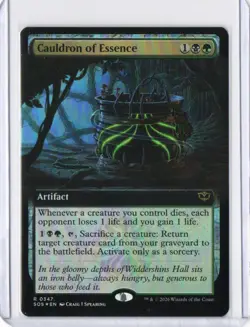 Cauldron of Essence (Extended Art) R **Foil** Secrets of Strixhaven 347 NM MTG - Image 1
