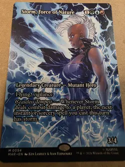 Storm, Force of Nature - (Borderless) Marvel Universe Eternal-Legal Regular Mtg - Image 1