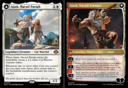 MTG Ajani, Nacatl Pariah // Ajani, Nacatl Avenger, NM-Mint, English Modern Horiz - Image 1