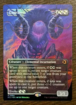 MTG: Lorwyn Eclipsed - Emptiness (Borderless) Foil M 0294 - Image 1