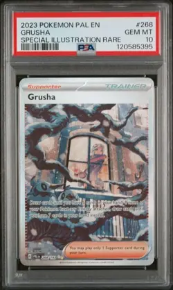 2023 POKEMON PAL EN-PALDEA EVOLVED SPECIAL ILLUSTRATION RARE #268 GRUSHA PSA 10 - Image 1