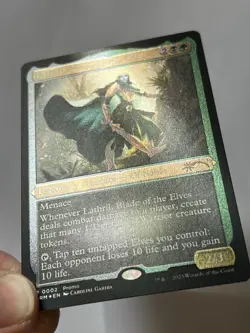 Lathril Blade of Elves 2 MTG Lord of the Rings 2023 Near Mint Etched Promo X 4 - Image 5