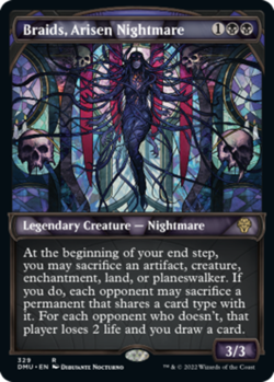 MTG Braids, Arisen Nightmare - Textured Foil, NM-Mint, English Dominaria United - Image 1