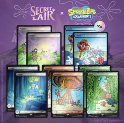 Magic the Gathering Secret Lair x SpongeBob SquarePants Lands Under The Sea Foil - Image 1