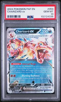 Pokemon Paldean Fates - CHARIZARD EX - DOUBLE RARE - 054/091 - PSA 10 - Image 1