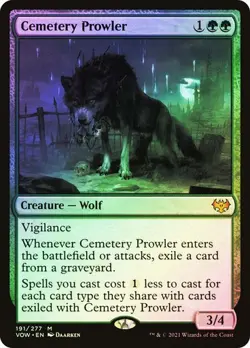 Magic The Gathering MTG CEMETERY PROWLER FOIL Innistrad: Crimson Vow NM - Image 1