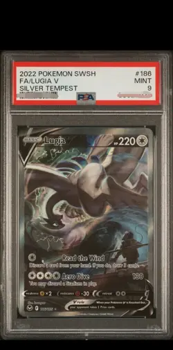 Pokemon 2022 Lugia V 186/195 Alt Art Silver Tempest PSA 9 - Image 1