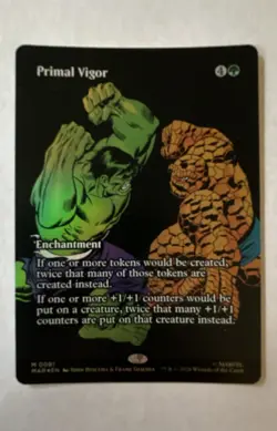 Primal Vigor (Borderless) Marvel Universe Eternal-Legal Foil MTG - Image 1