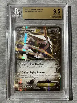 2015 Pokemon XY Aggron Ex Holo Rare BGS 9.5 Gem Mint Primal Clash 93/160 LOW POP - Image 1