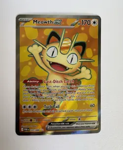 Meowth ex 107/088 Holo Ultra Rare Perfect Order Pokemon TCG English NM - Image 2