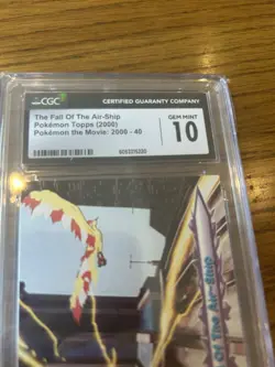 CGC GEM MINT 10 Topps (2000) The Fall Of The Airship, Pokemon The Movie #40 - Image 2