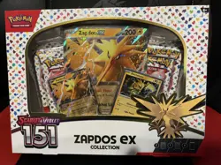 Pokemon TCG Scarlet & Violet 151 Zapdos ex Collection Box Factory, Sealed ￼ - Image 1