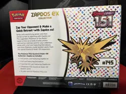 Pokemon TCG Scarlet & Violet 151 Zapdos ex Collection Box Factory, Sealed ￼ - Image 5
