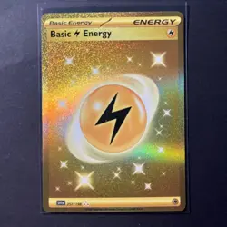 Pokemon TCG Electric Lightning Energy Secret Rare Gold, Near Mint NM 257/198 - Image 1