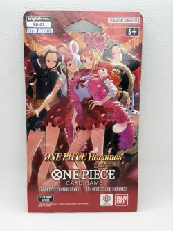 One Piece TCG: Heroines Edition SLEEVED Extra Booster Pack EB-03 English 12 Card - Image 1
