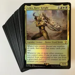 MTG Magic The Gathering Celes, Rune Knight Budget 100 Card Commander Deck - Image 1