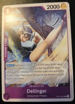 Dellinger OP14-067 Uncommon The Azure Sea's Seven One Piece Card Game - Image 1