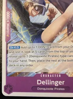 Dellinger OP14-067 Uncommon The Azure Sea's Seven One Piece Card Game - Image 4