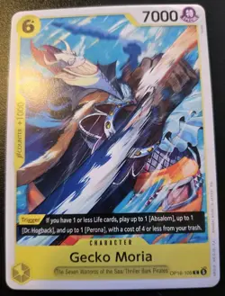 Gecko Moria OP16-105 Common The Time Of Battle One Piece Card Game - Image 1