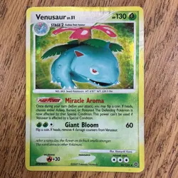 Pokemon TCG Venusaur Holo Rare Holo Card 20/132 Secret Wonders HP130 2007 - Image 1