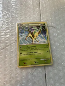 2010 LEAFEON #17/90 HGSS UNDAUNTED POKEMON CARD RARE NM - Image 4