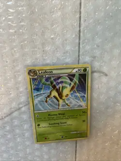2010 LEAFEON #17/90 HGSS UNDAUNTED POKEMON CARD RARE NM - Image 5