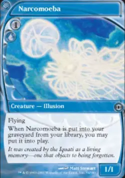 MTG Narcomoeba, Future Sight, Heavily Played, English - Image 1