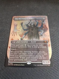 The Dawning Archaic [Borderless Foil] Secrets of Strixhaven MTG M 0289 NM - Image 1
