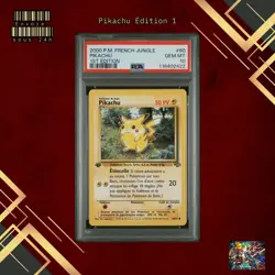 🇫🇷 PIKACHU EDITION 1 PSA 10 - JUNGLE WIZARDS 60/64 FR Carte Pokemon 🇫🇷 - Image 1