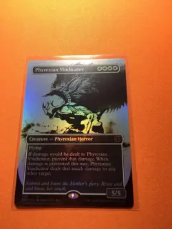 MTG Magic The Gathering Phyrexian Vindicator Foil ONE Mythic Borderless Manga - Image 1
